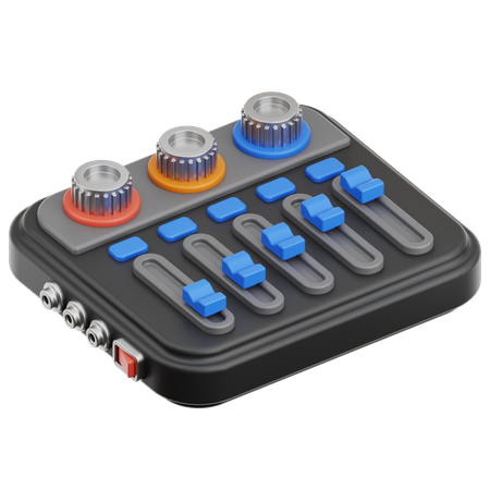 Audio Mixer  3D Icon