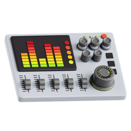Audio Mixer  3D Icon