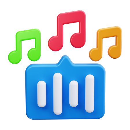 Audio notes  3D Icon