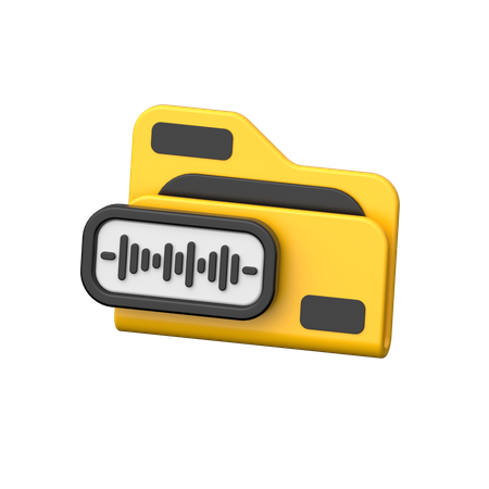 Audioordner  3D Icon