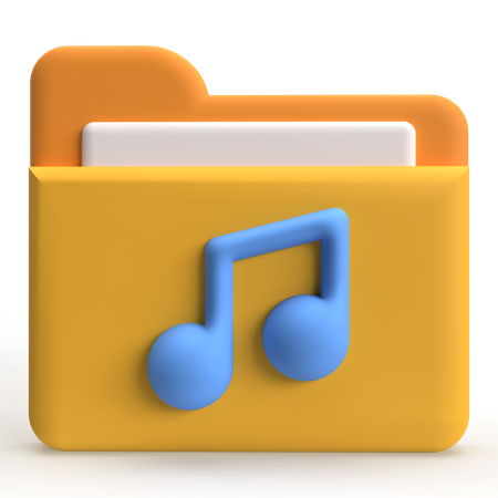 Audioordner  3D Icon