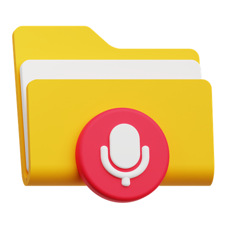 Audioordner  3D Icon