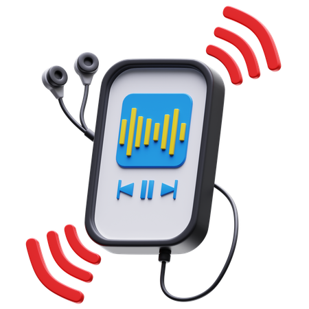 Audio Player  3D Icon