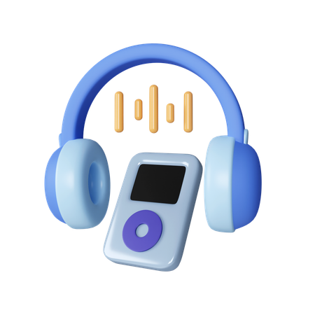 Audio Player  3D Icon