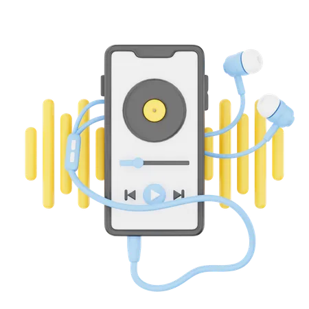 Audio Player  3D Icon