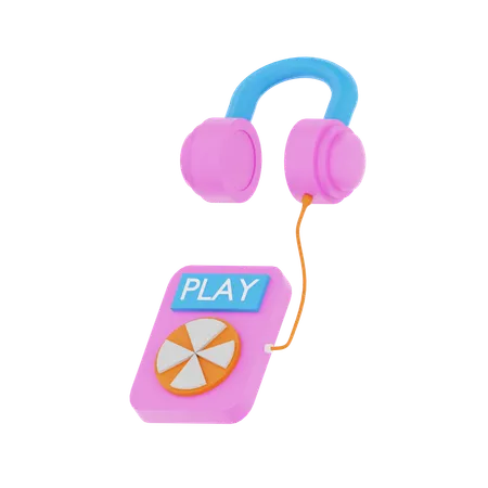 Audio Player  3D Icon