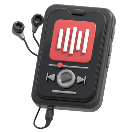 Audio Player  3D Icon