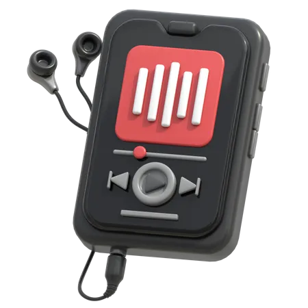 Audio Player  3D Icon