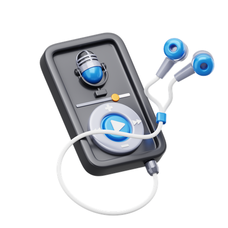 Audio Player  3D Icon