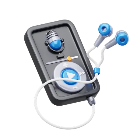 Audio Player  3D Icon