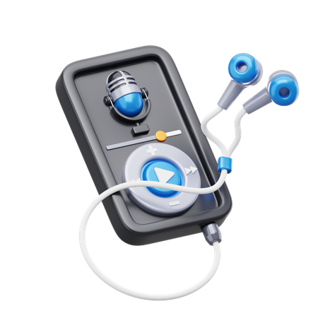 Audio Player  3D Icon
