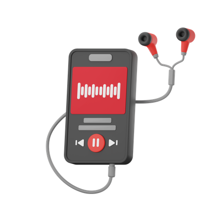 Audio Player  3D Icon