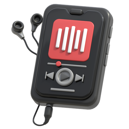 Audio Player  3D Icon