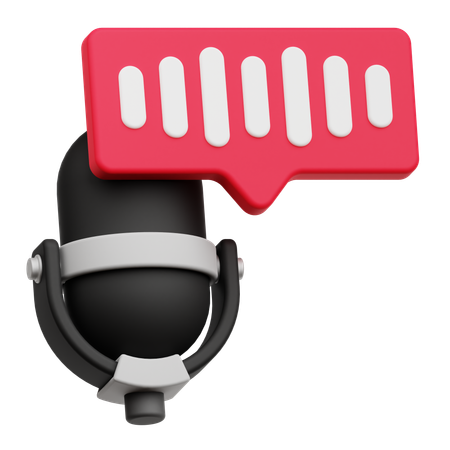 Audio Podcast  3D Icon