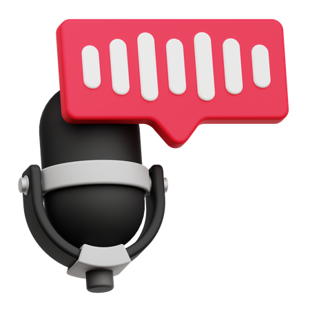 Audio Podcast  3D Icon