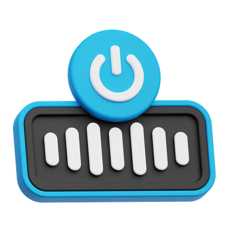Audio Power On  3D Icon