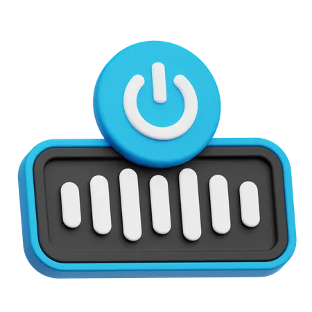 Audio Power On  3D Icon