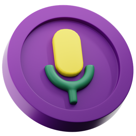 Audio Record  3D Icon