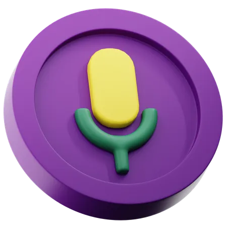 Audio Record  3D Icon