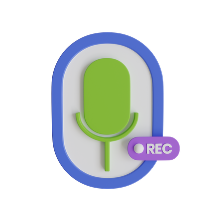 Audio Record  3D Icon