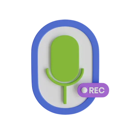 Audio Record  3D Icon