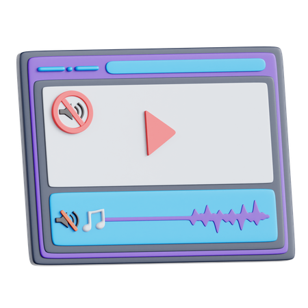 Audio Remover  3D Icon
