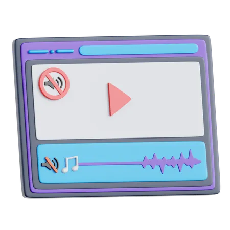 Audio Remover  3D Icon