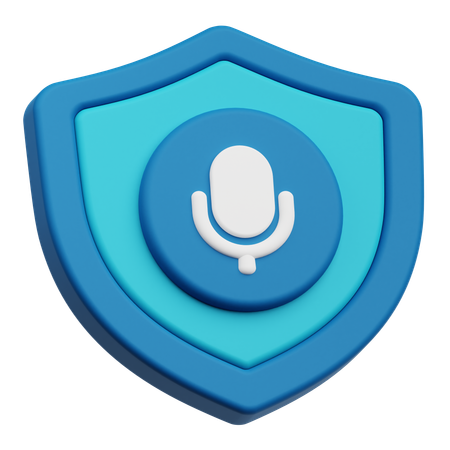 Audio Security  3D Icon