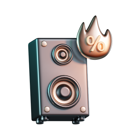 Audio Speaker  3D Icon