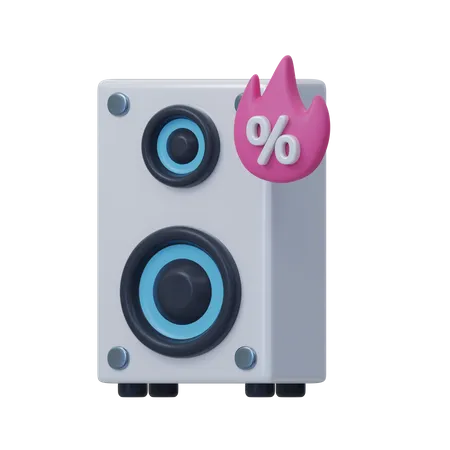 Audio Speaker  3D Icon