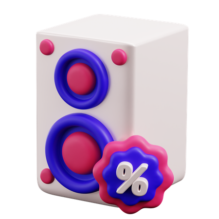 Audio Speaker  3D Icon