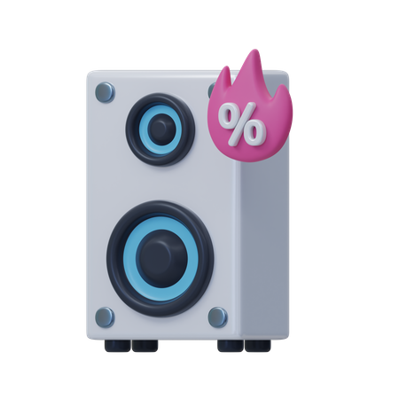 Audio Speaker  3D Icon