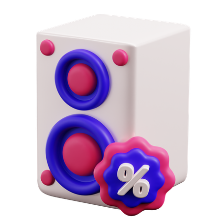 Audio Speaker  3D Icon