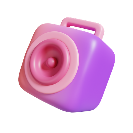 Audio Speaker  3D Illustration