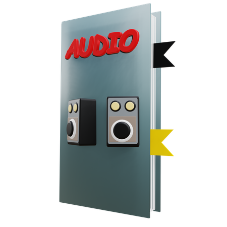 Audio System Book  3D Icon