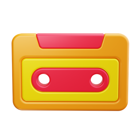 Audio Tape  3D Icon