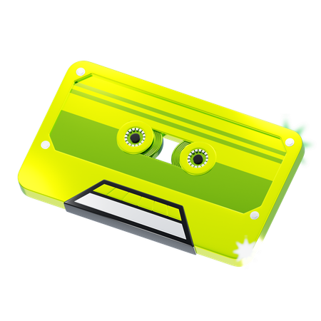 Audio Tape  3D Icon