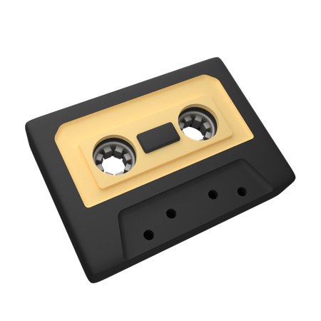 Audio Tape  3D Icon