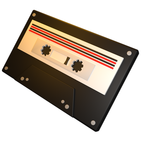 Audio Tape  3D Icon