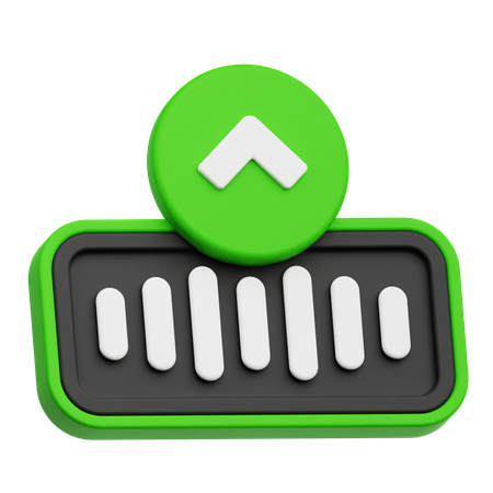 Audio Up  3D Icon