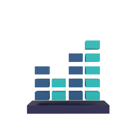 Audio wave  3D Icon