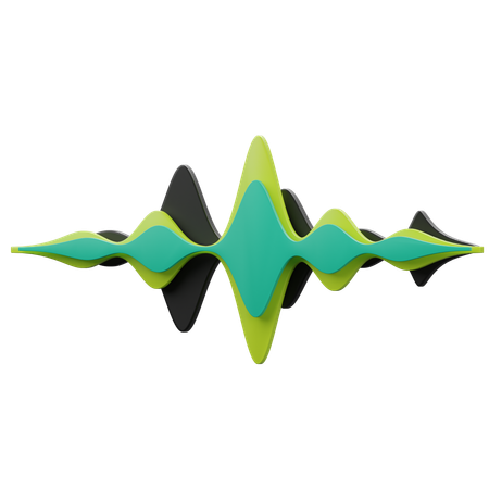 Audio Waves  3D Icon