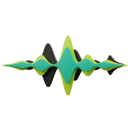 Audio Waves  3D Icon