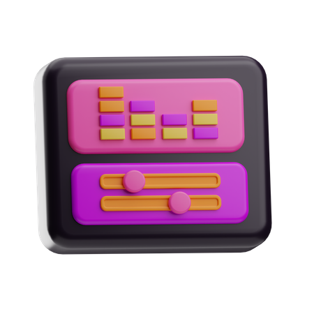 Audio Waves  3D Icon