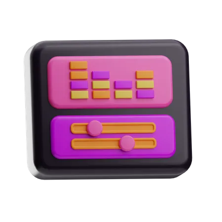 Audio Waves  3D Icon