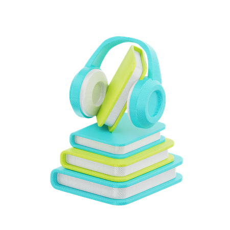 Audio libro  3D Icon