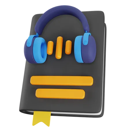 Audio libro  3D Illustration