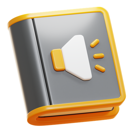 Audio libro  3D Icon