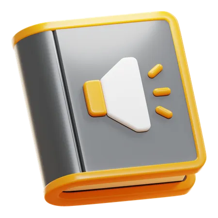 Audio libro  3D Icon