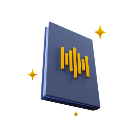 Audio libro  3D Icon